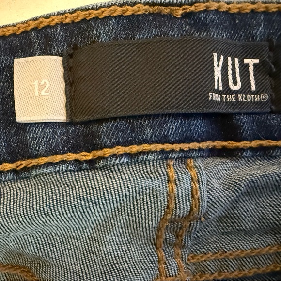 Kurt From The Kloth Toothpick Skinny Distressed Jeans Size 12 High Rise Classic - Picture 8 of 9